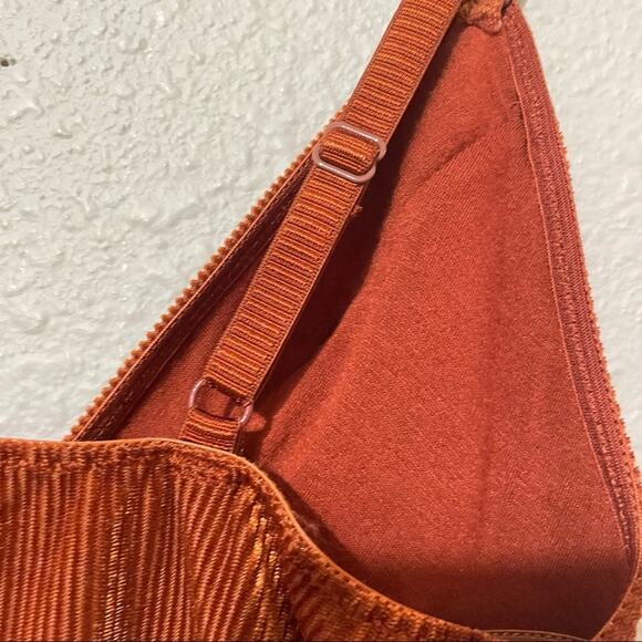 Urban Outfitters Out From Under Rust Orange Ribbed Bodysuit XS - Picture 6 of 8